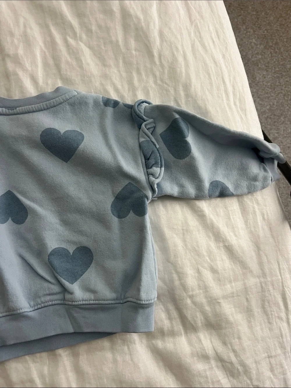 GAP Light Blue Heart Print Sweatshirt Set